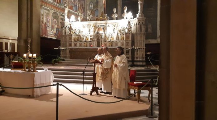 CELEBRATA A FIRENZE LA MESSA DEL MARATONETA