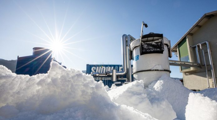 IN TRENTINO NEVE ECOLOGICA PRODOTTA CON GLI SCARTI DEL LEGNO