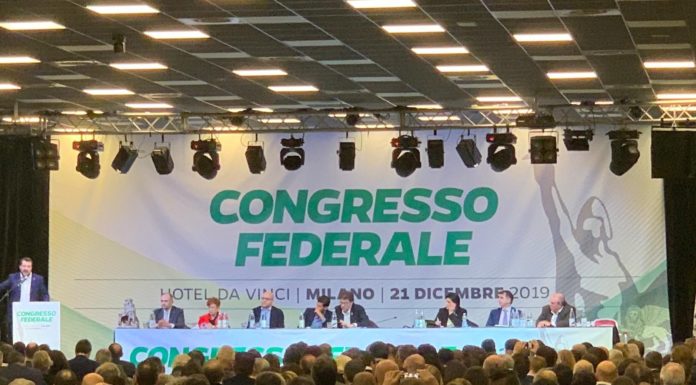 LEGA, CONGRESSO FEDERALE APPROVA PER ALZATA DI MANO NUOVO STATUTO