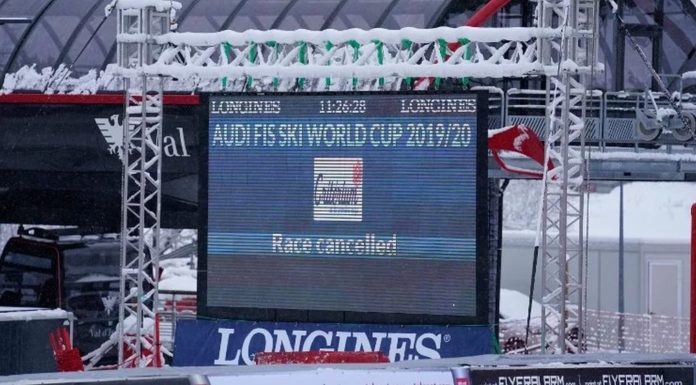 NEVICA IN VAL D’ISÈRE, SALTA LA DISCESA LIBERA DI SCI ALPINO