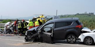 INCIDENTI STRADALI IN LIEVE CALO NEL 2019, 1566 MORTI