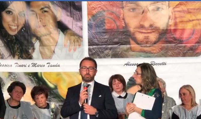 BONAFEDE A RIGOPIANO “SCUSE DA STATO PER NON AVERE DIFESO VITE”