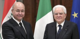 MATTARELLA RICEVE IL PRESIDENTE DELL’IRAQ