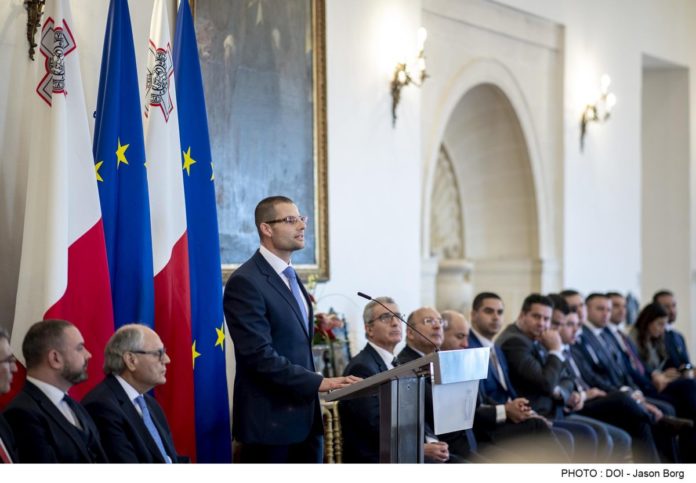 Prime Minister Robert Abela addresses members of the Diplomatic Corps