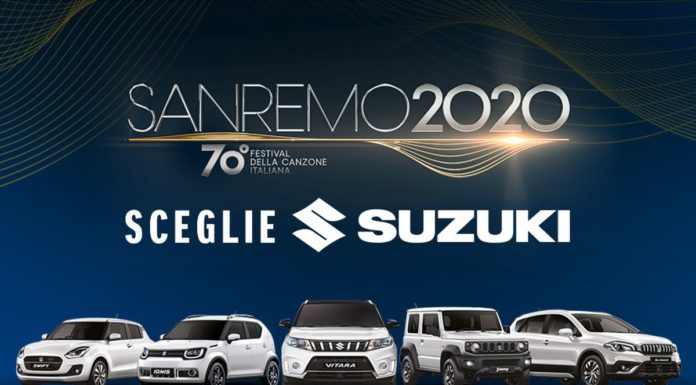 FESTIVAL SANREMO SCEGLIE SUZUKI COME AUTO UFFICIALE