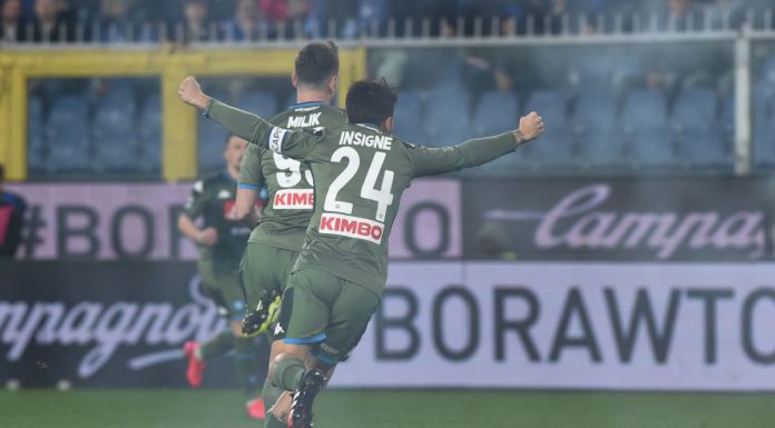 Il Napoli batte la Sampdoria 4-2 a Marassi