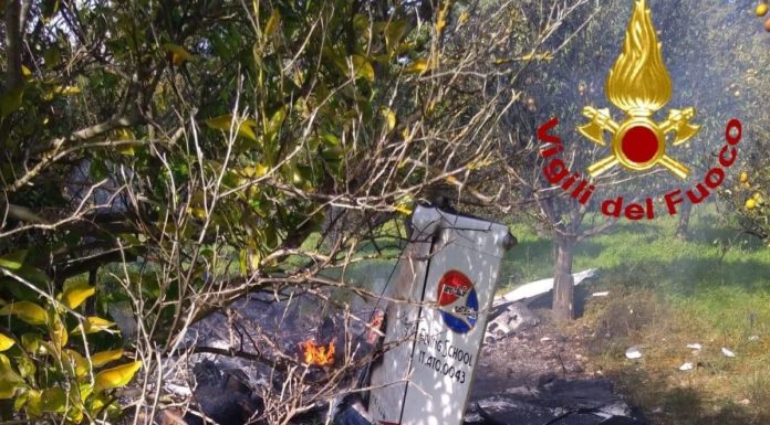 Precipita ultraleggero nel Siracusano, due vittime