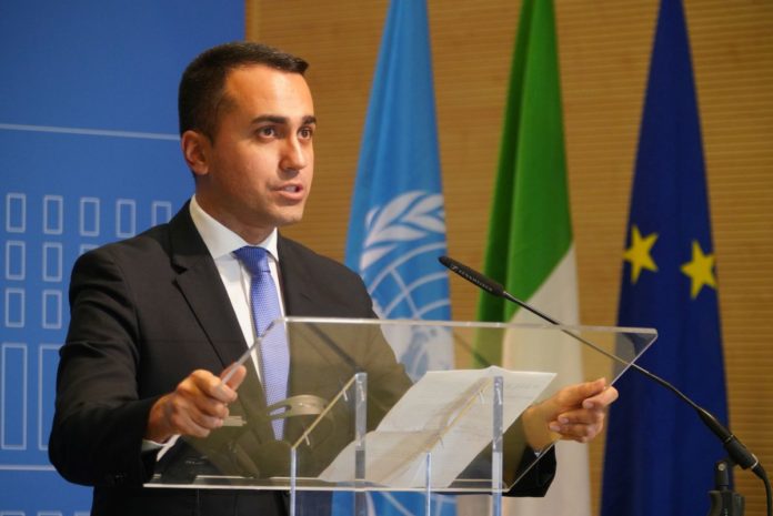 LUIGI DI MAIO, MINISTRO DEGLI AFFARI ESTERI,
