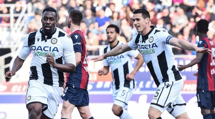 Non basta Okaka, Palacio-gol al 92°, Bologna-Udinese 1-1