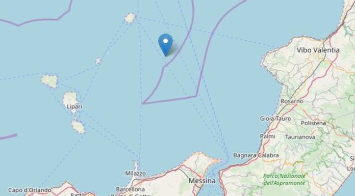 Terremoto di magnitudo 3.7 al largo delle Isole Eolie
