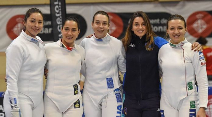 Squadra di spada femminile si qualifica per Tokyo