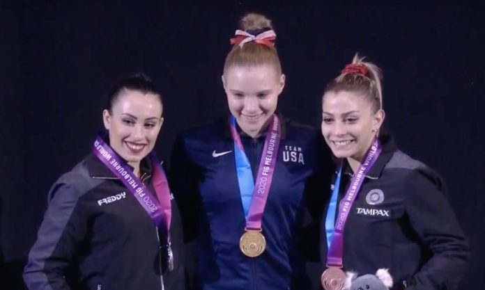 Podio Corpo libero - world cup melbourne