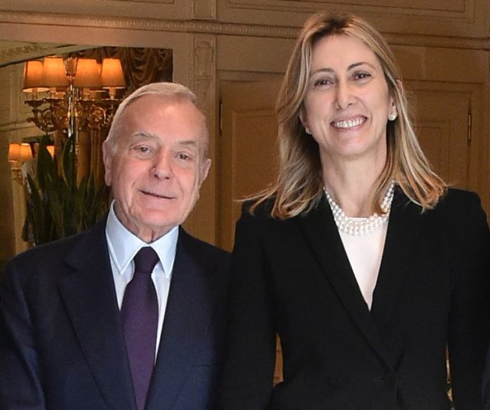 Simona Agnes e Gianni Letta