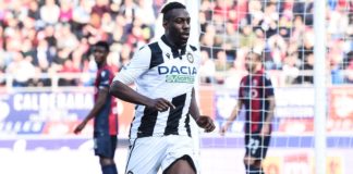 Palacio-gol al 92°, Bologna-Udinese 1-1