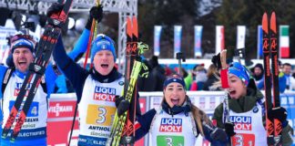 Italia d’argento con la staffetta mista ai Mondiali di biathlon