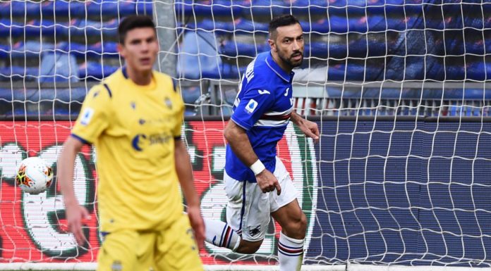 Doppietta Quagliarella, la Samp batte 2-1 in rimonta il Verona