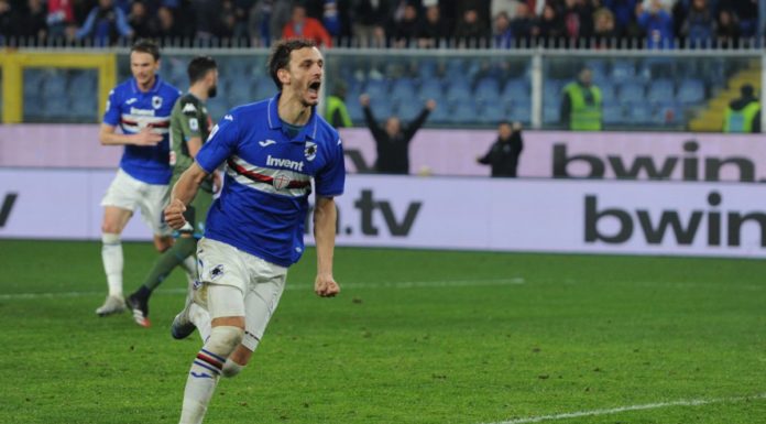 Anche il sampdoriano Gabbiadini positivo, secondo in A dopo Rugani