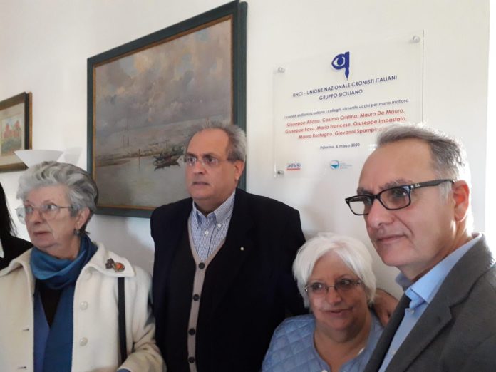 targa cronisti uccisi da mafia