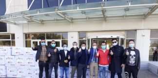 Cinesi donano a regione Calabria 1600 tute produttive