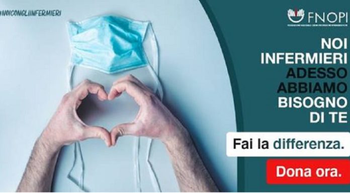 Coronavirus, raccolta fondi della Fnopi per infermieri in prima linea