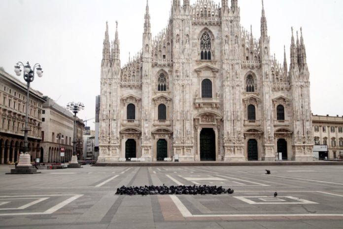 EMERGENZA CORONAVIRUS, MILANO DESERTA