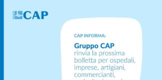 Milano, Gruppo Cap rinvia bollette acqua a imprese, scuole e ospedali