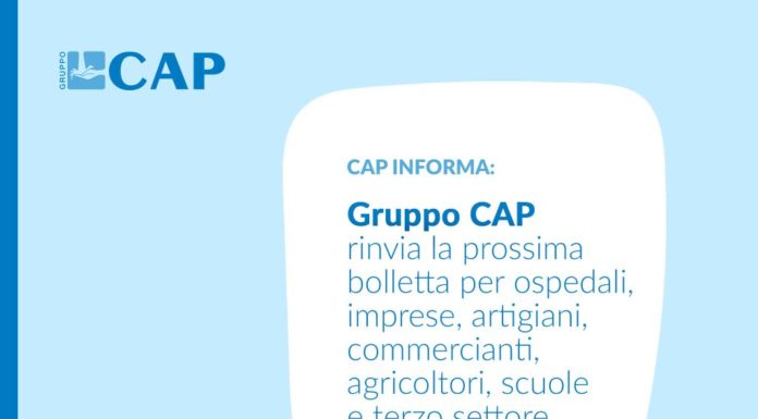 Milano, Gruppo Cap rinvia bollette acqua a imprese, scuole e ospedali