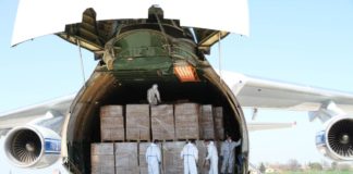 Atterrato a Bologna primo volo dalla Cina con materiale sanitario