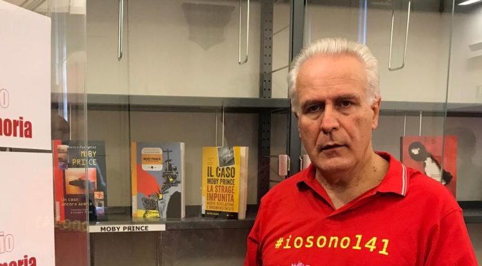 Moby Prince, Giani depone fiori all’Armadio della Memoria