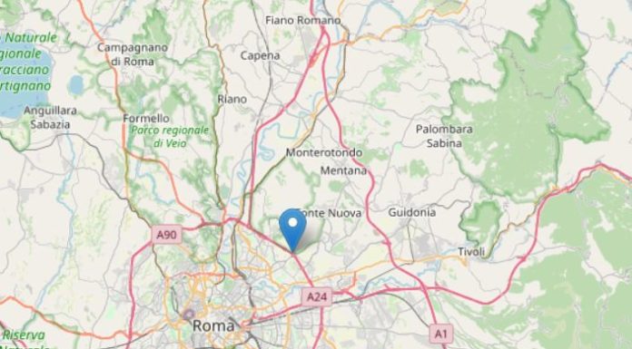 Scossa di terremoto di magnitudo 3.3 in provincia di Roma