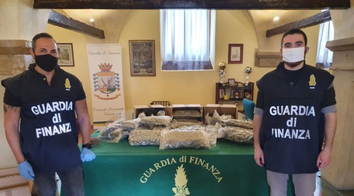 Sequestrati 78 kg di marijuana, due arresti a Vicenza