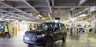 Prodotta prima Range Rover secondo norme sul distanziamento