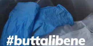 Campagna Minambiente su smaltimento corretto di mascherine e guanti