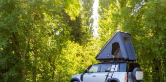 Una tenda da tetto creata per la nuova Defender