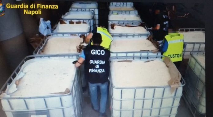 Porto di Salerno, sequestrate 14 tonnellate di “droga dell’Isis”