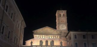 Roma, nuova illuminazione per la Basilica di Santa Maria in Trastevere