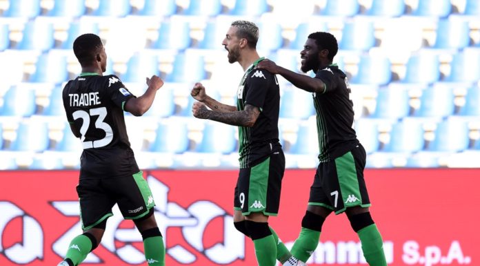 Il Sassuolo la spunta nel finale, battuto il Lecce 4-2