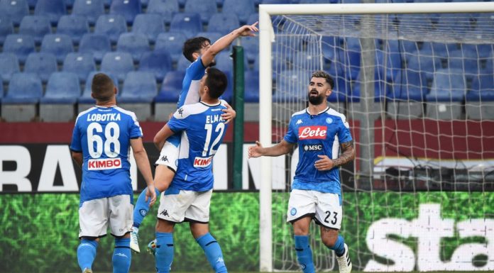 Il Napoli passa a Marassi, battuto il Genoa 2-1