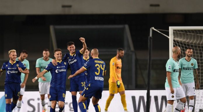 Inter ribalta il Verona, ma alla fine fa 2-2 e scivola al 4° posto
