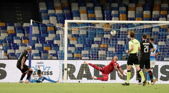 Finisce in parità tra Napoli e Milan, al San Paolo 2-2