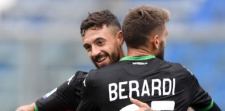 Sassuolo-Crotone 4-1, neroverdi in vetta