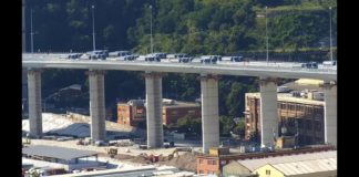 Al via prove collaudo del nuovo ponte di Genova, testato da 56 tir