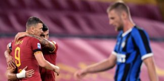 Roma-Inter 2-2, Lukaku pari di rigore e nerazzurri a -5 dalla Juve