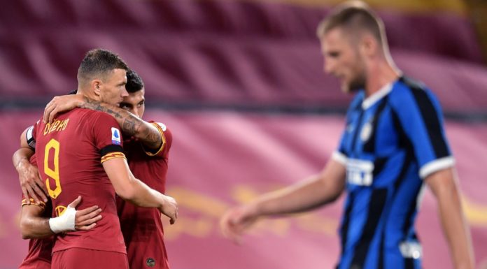 Roma-Inter 2-2, Lukaku pari di rigore e nerazzurri a -5 dalla Juve
