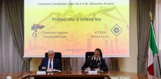 Accordo Iccrea Banca-Carabinieri Lazio per promuovere la Legalità