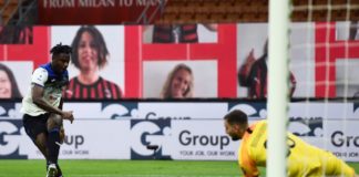 Zapata risponde a Calhanoglu, pari fra Milan e Atalanta