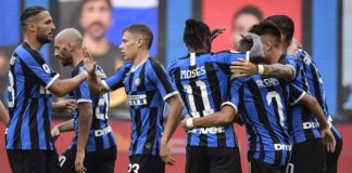 L’Inter travolge il Brescia 6-0, pari fra Bologna e Cagliari