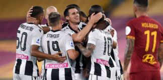 L’Udinese espugna l’Olimpico, 2-0 alla Roma