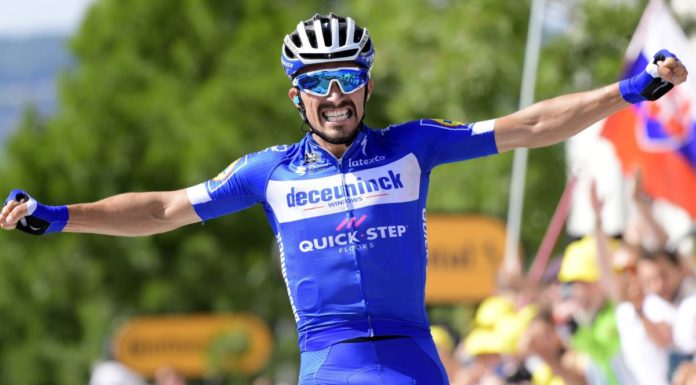 Alaphilippe vince 2^ tappa al Tour e indossa maglia gialla