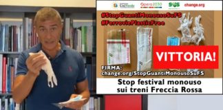 Trenitalia, via i guanti monouso dai kit per i passeggeri